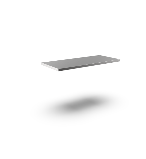 Worktops with square edge without rear upstand - 600