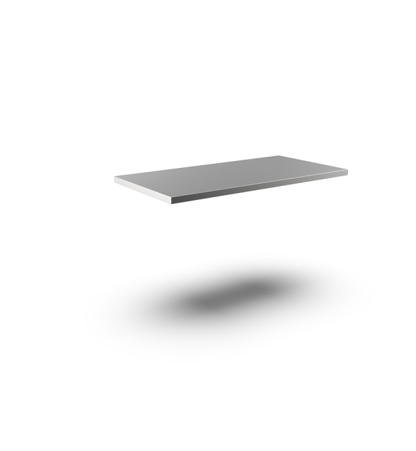 Worktops with square edge without rear upstand - 700