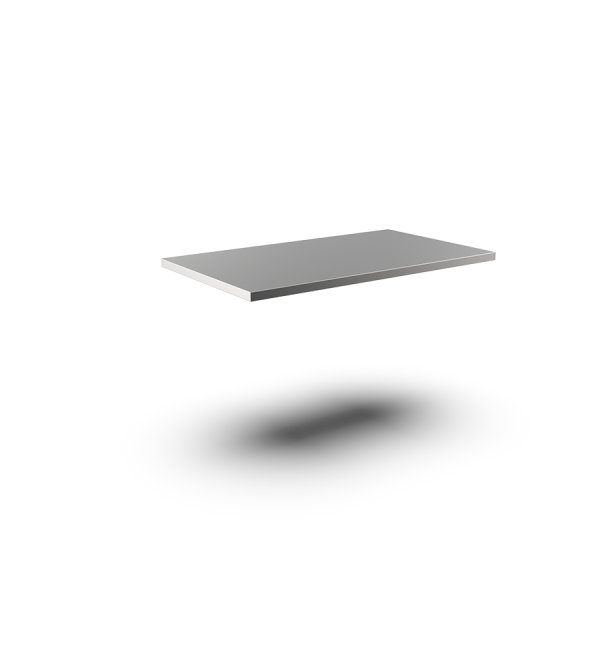 Worktops with square edge without rear upstand  - 800