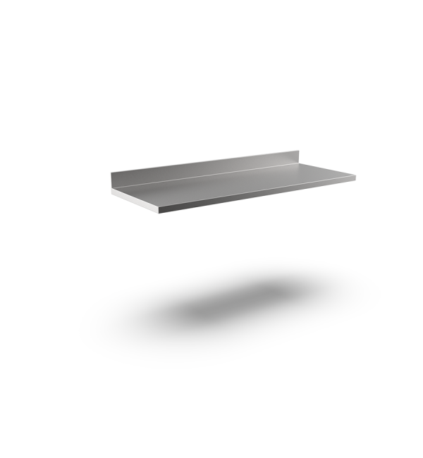 Worktops with square edge and rear upstand - 600