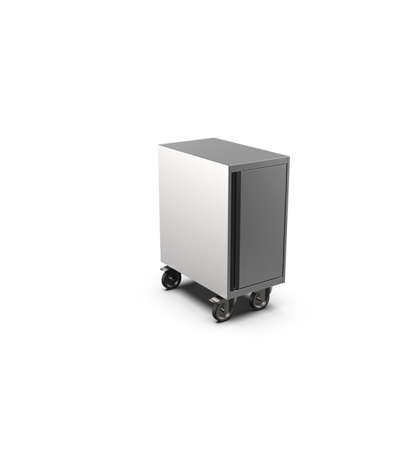 Cabinet units with hinged doors on castors - 700