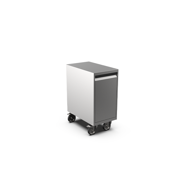 Cabinet units with folding door on castors - 700
