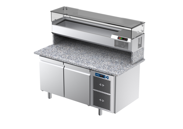 PIZZATISCH 2 Türen KÜHLVITRINE