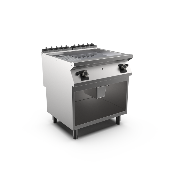 FRY-TOP GAS PLACA MIXTA CRO. ABIERTO