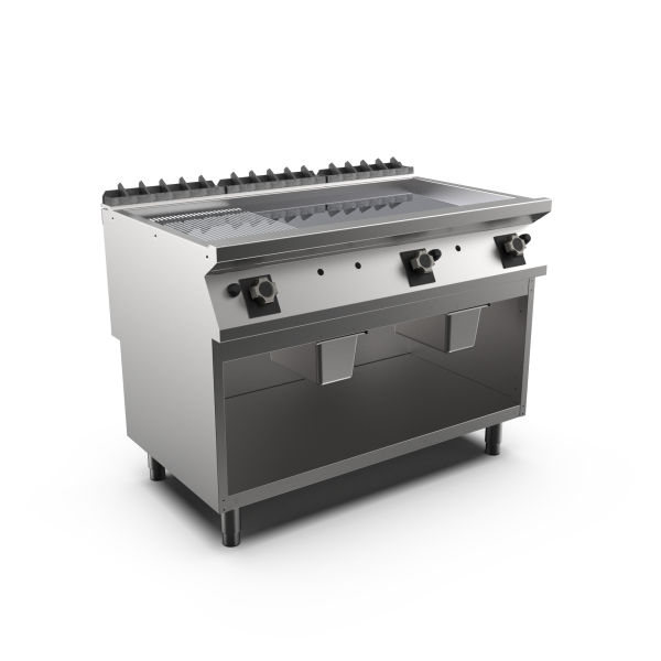 FRY-TOP GAS PLACA MIXTA CRO. ABIERTO