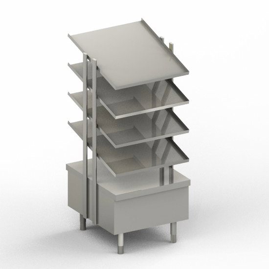 DISTRIBUTEUR DE PANIERS À VERRES