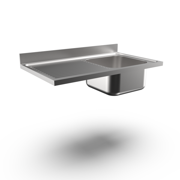 DESSUS PLONGE 1 CUVE 500X500 MM EGOUTTOIR G.