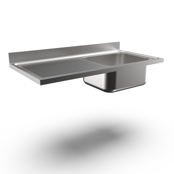 DESSUS PLONGE 1 CUVE 600X500 MM EGOUTTOIR G.