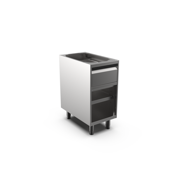 OPEN BASE CUPBOARD W/DRAWER L. 400