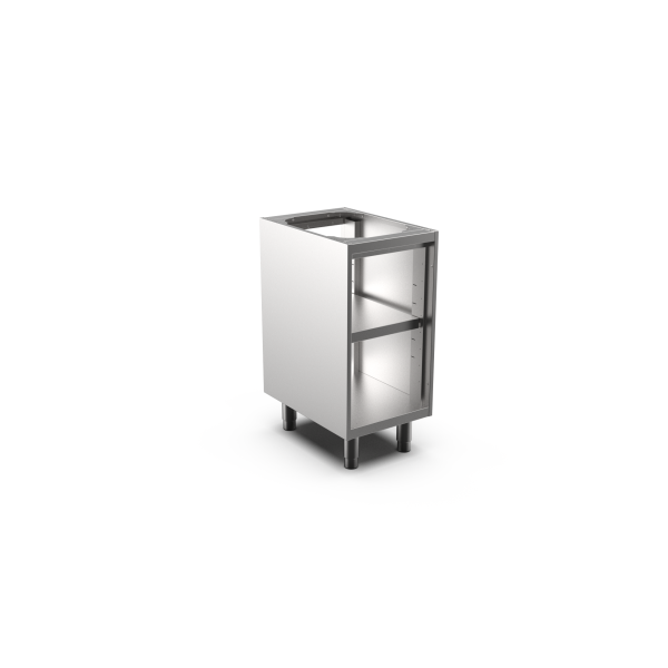 2-SIDES OPEN BASE CUPBOARD W/SHELF L.400