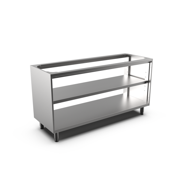 2SIDES OPEN BASE CUPBOARD W/SHELF L.1600