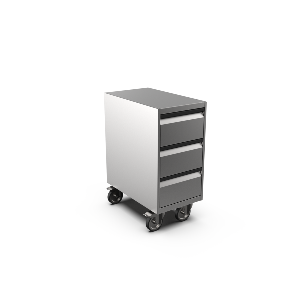 DRAWER UNIT 3 DRAWERS ON WHEELS