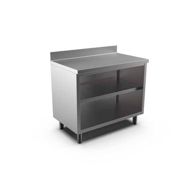 OPEN CUPBOARD W/UPSTAND 800