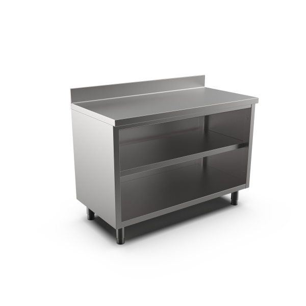 OPEN CUPBOARD W/UPSTAND 1000