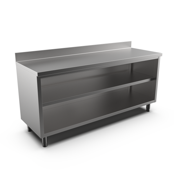 OPEN CUPBOARD W/UPSTAND 1800