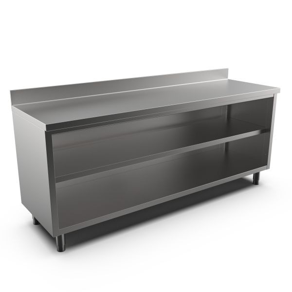 OPEN CUPBOARD W/UPSTAND 2000
