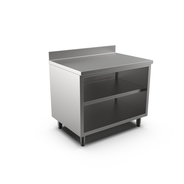 OPEN CUPBOARD W/UPSTAND 1000