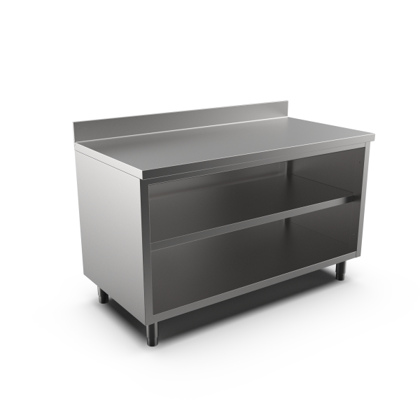 OPEN CUPBOARD W/UPSTAND 1400