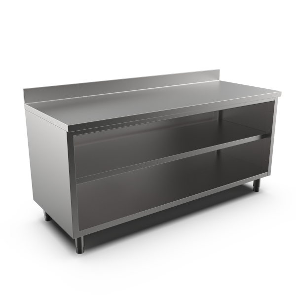 OPEN CUPBOARD W/UPSTAND 1800