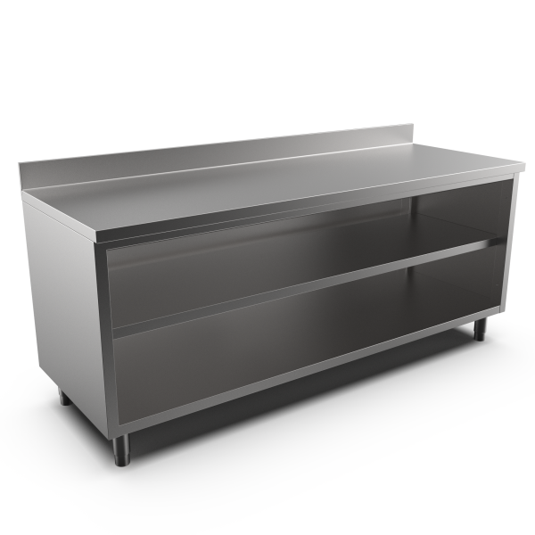 OPEN CUPBOARD W/UPSTAND 2000
