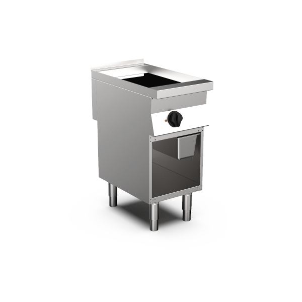 FRY TOP ÉLECTRIQUE SUR PLACARD OUVERT PLAQUE LISSE