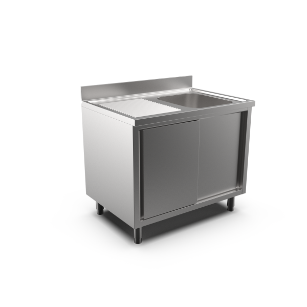 SPÜLSCHRANK 1 BECKEN LX ABTROPFFL. L1000