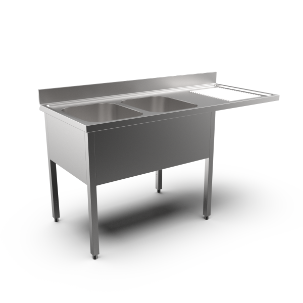 DISHWASHER SINK RH DRAINER DISM. 1600