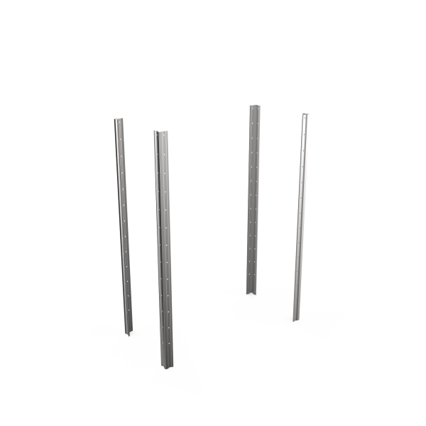 SET OF STAINLESS STEEL AISI 304 UPRIGHTS