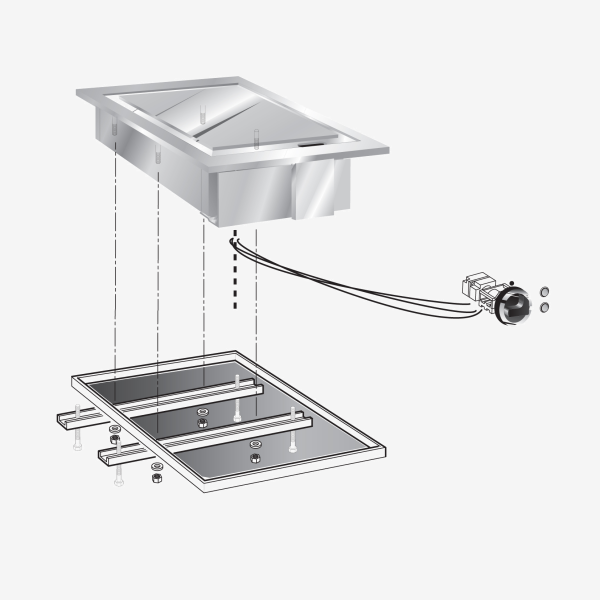 FRY-TOP ELÉ. PLACA LISA CRO. DROP-IN