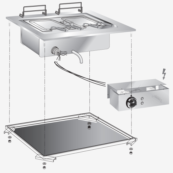COCEDOR DE PASTA ELÉ. 1 CUBA DROP-IN BOX